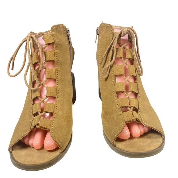 Steve Madden Adelene Women's 8M Brown Suede Leather Side Zip Biker Ankle Bootie - Picture 10 of 10